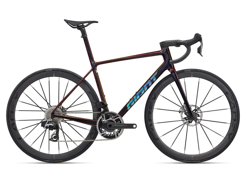 Giant TCR Advanced SL 0 Red Road Race Bike In Gloss Black Lava/Iris-9