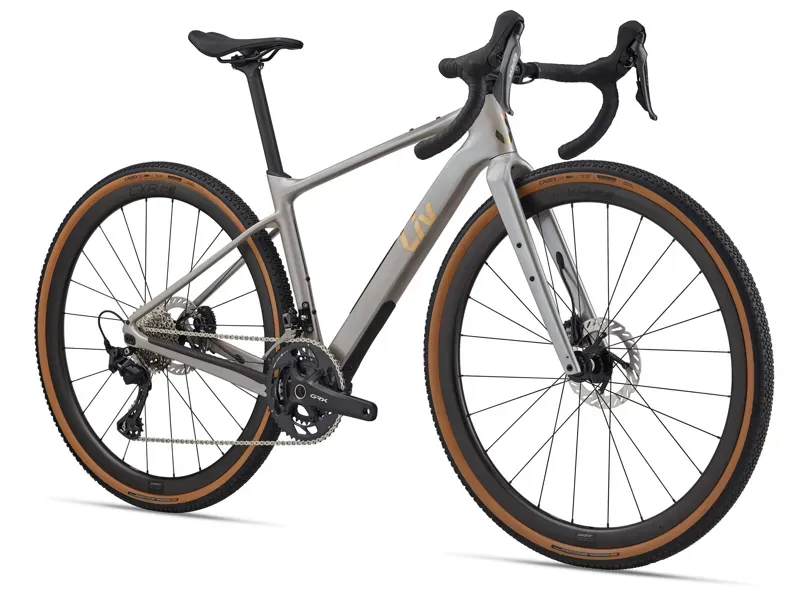 Liv Devote Advanced 0 Gravel Bike in Camel Silk/Chrome-1