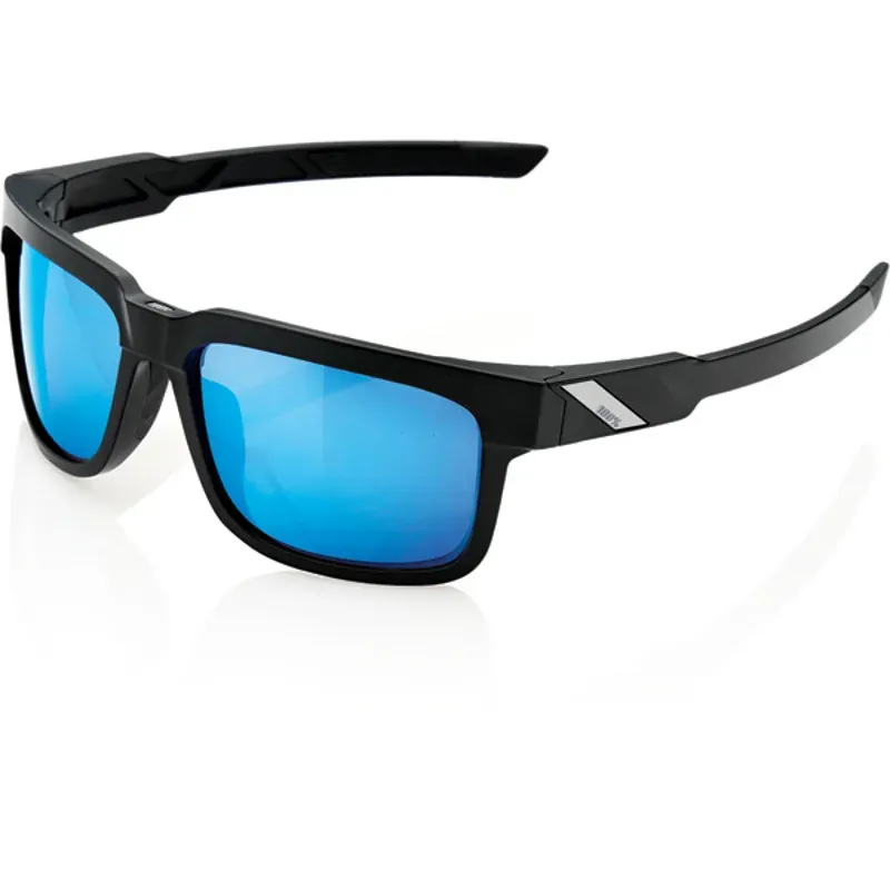 100 Percent Type-S Blue HiPER Mirror Lens Sunglasses in Black