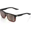 100% RenShaw Hiper Silver Mirror Lens Sunglasses in Soft Tact Black