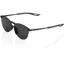 100 Percent Legere Round Smoke Lens Sunglasses in Black