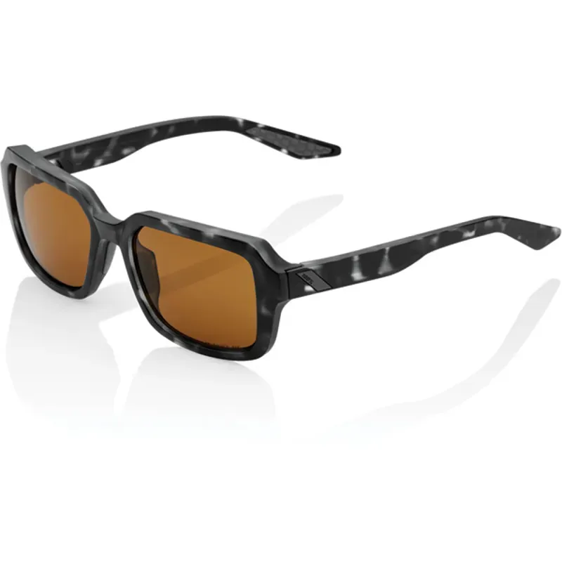 100 Percent Ridely Bronze Peakpolar Lens Sunglasses in Black