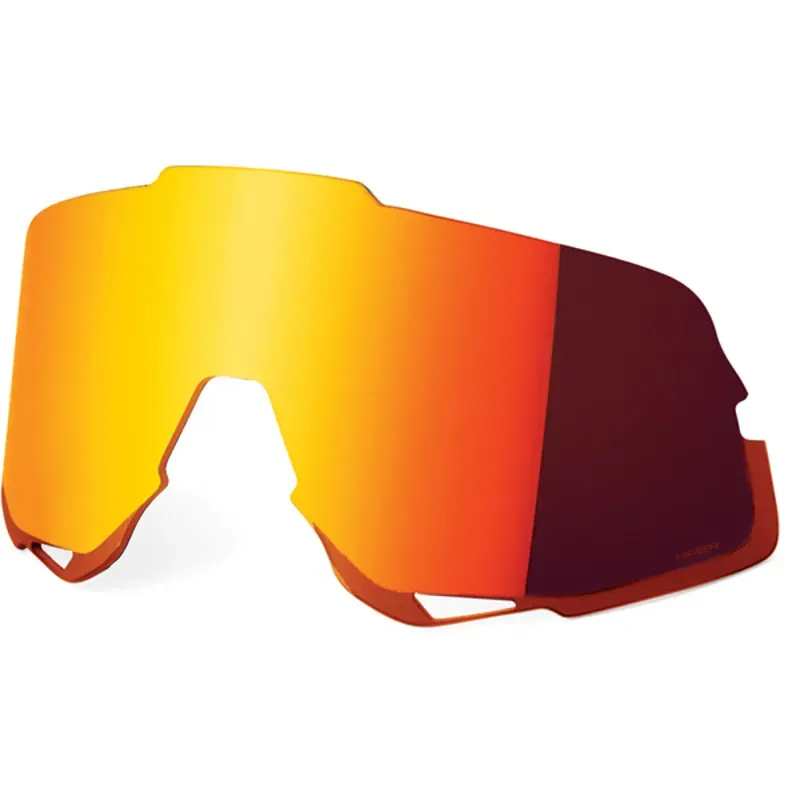 100% Glendale Hiper Multi Mirror Lens in Orange