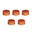 Wolf Tooth 5-pack 15mm Precision Headset Spacers in Orange 