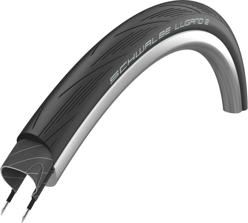 Schwalbe Lugano II Tyre - Endurance Active-Line Wired 700x25mm