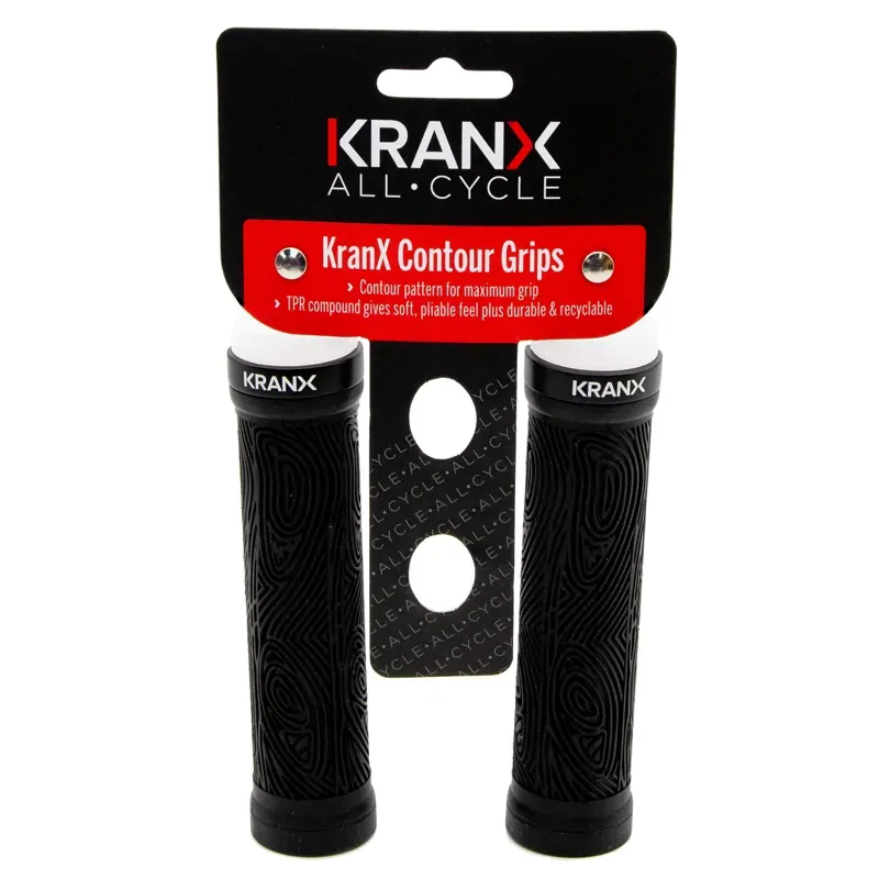 KranX Contour Lock-On Handlebar Grips in Black