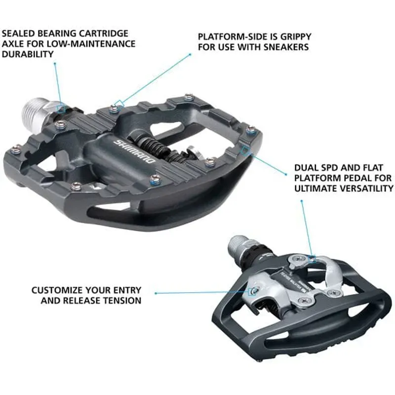 Pedal eh500 Spd Gy Grey 9/16 inches-2