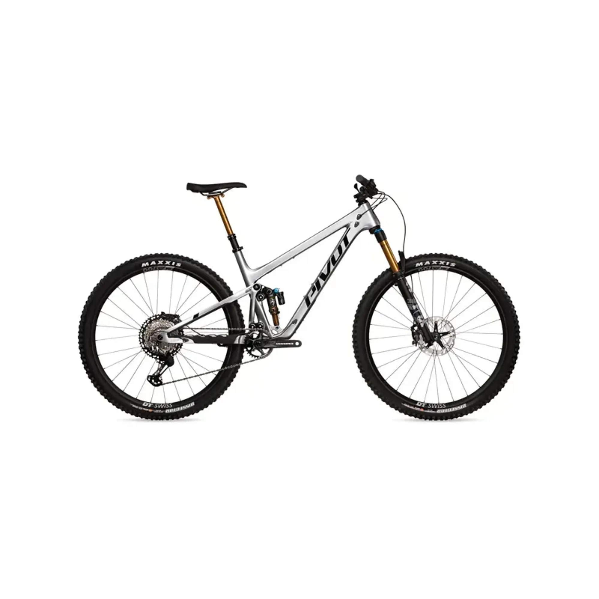 Pivot Cycles Trail 429 29 Pro Enduro XT/XTR Mountain Bike in Silver