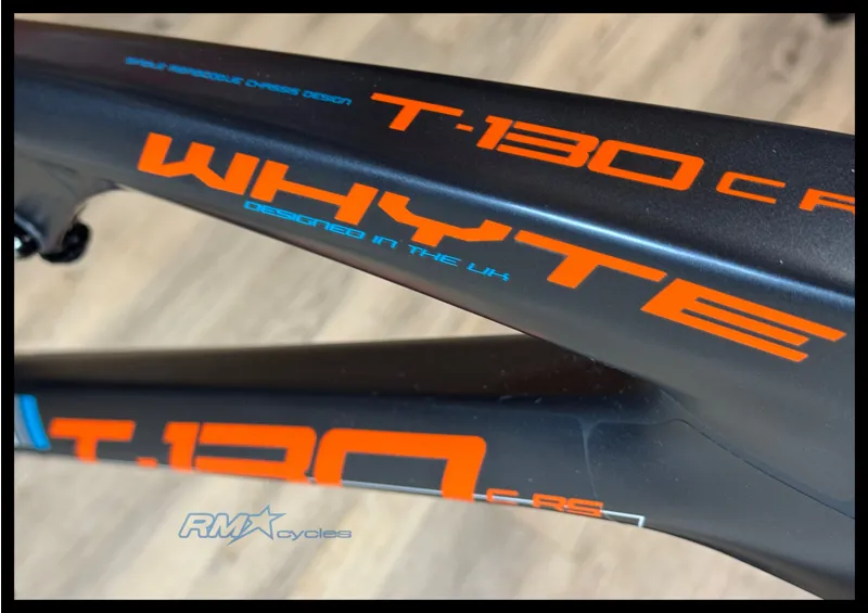 Whyte T-130 C RS Medium Black- Orange 2017 Approved Used-2