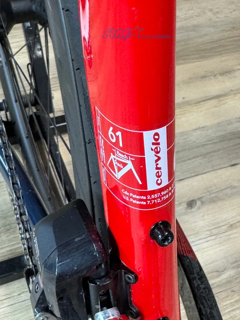 Cervelo S3 61 cm Road bike di2 Black/ Red 2017 Approved Used-6