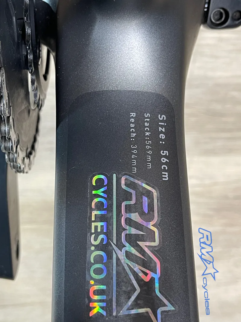 Enve Melee Road Bike Silver 56 FS 40 AR Bar 120 Stem 350 20 Post Ult 8100 Di2 172 50/34 11-34 FD45 WS Ex-demo-3