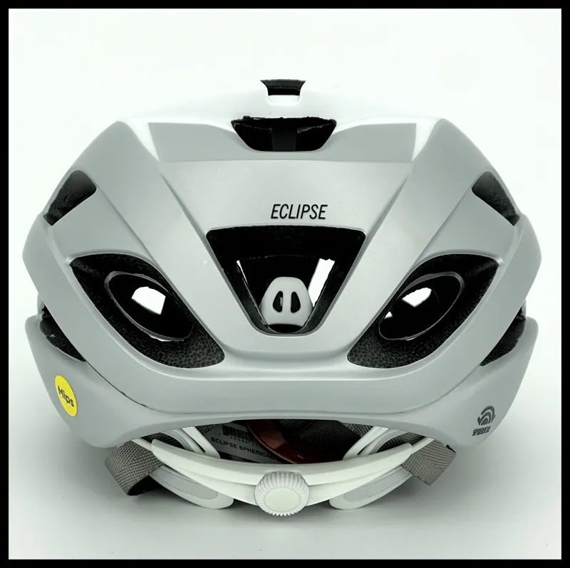 Giro Eclipse Spherical Road Helmet Matt White Silver 2022-2