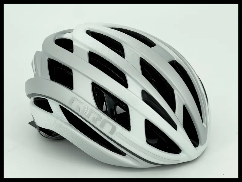 Giro Helios Spherical Road Helmet Matt White Silver