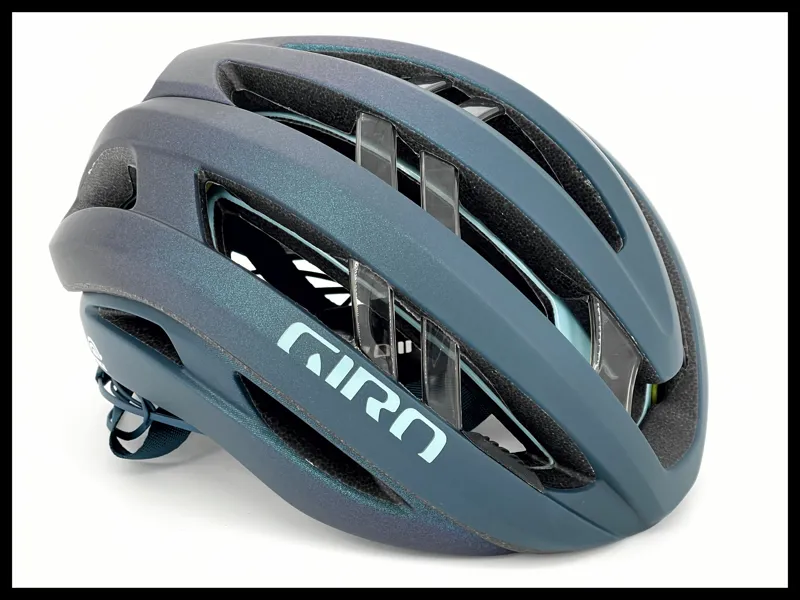 Giro Aries Spherical Mens Road Helmet in Matte Ano Harbour Blue Small 2023