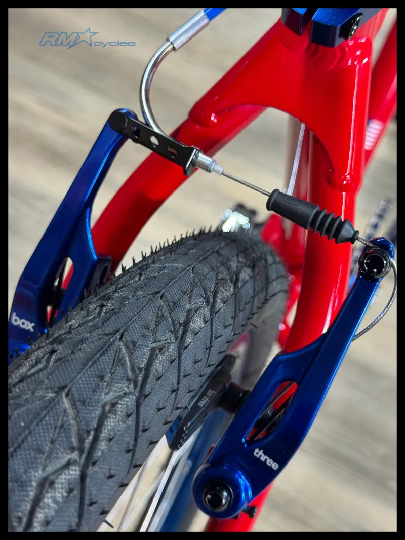 Race Inc 29 Retro BMX Red with Blue Components-4