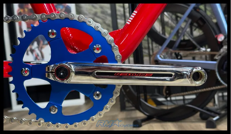 Race Inc 29 Retro BMX Red with Blue Components-5