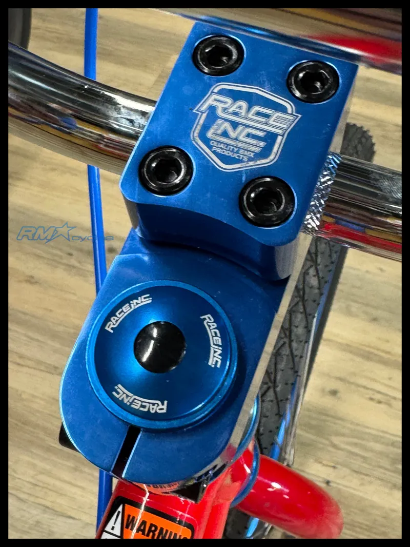 Race Inc 29 Retro BMX Red with Blue Components-6