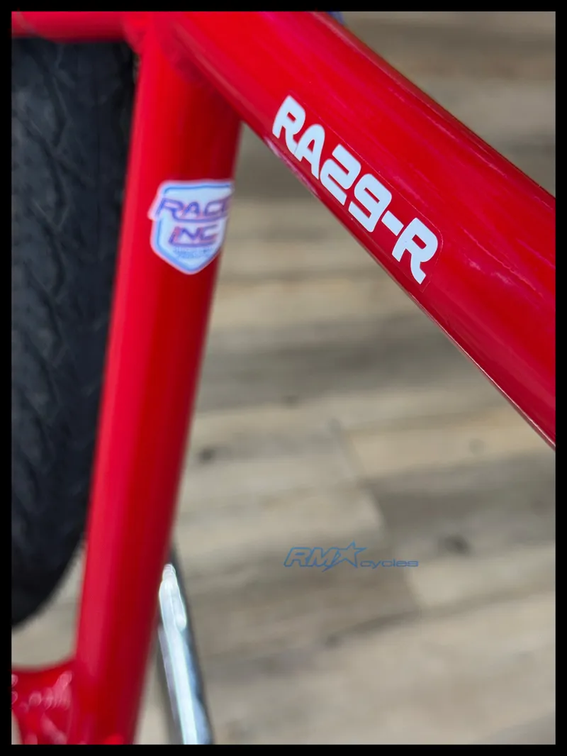 Race Inc 29 Retro BMX Red with Blue Components-2