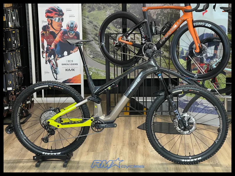 Haibike Lyke CF11 Dual Sus eMTB In Carbon Sand Lime Gloss Medium 2024 Ex-Demo