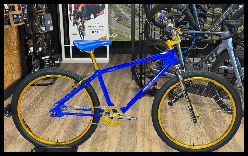 Race Inc 26 Retro BMX Blue with Gold Components
