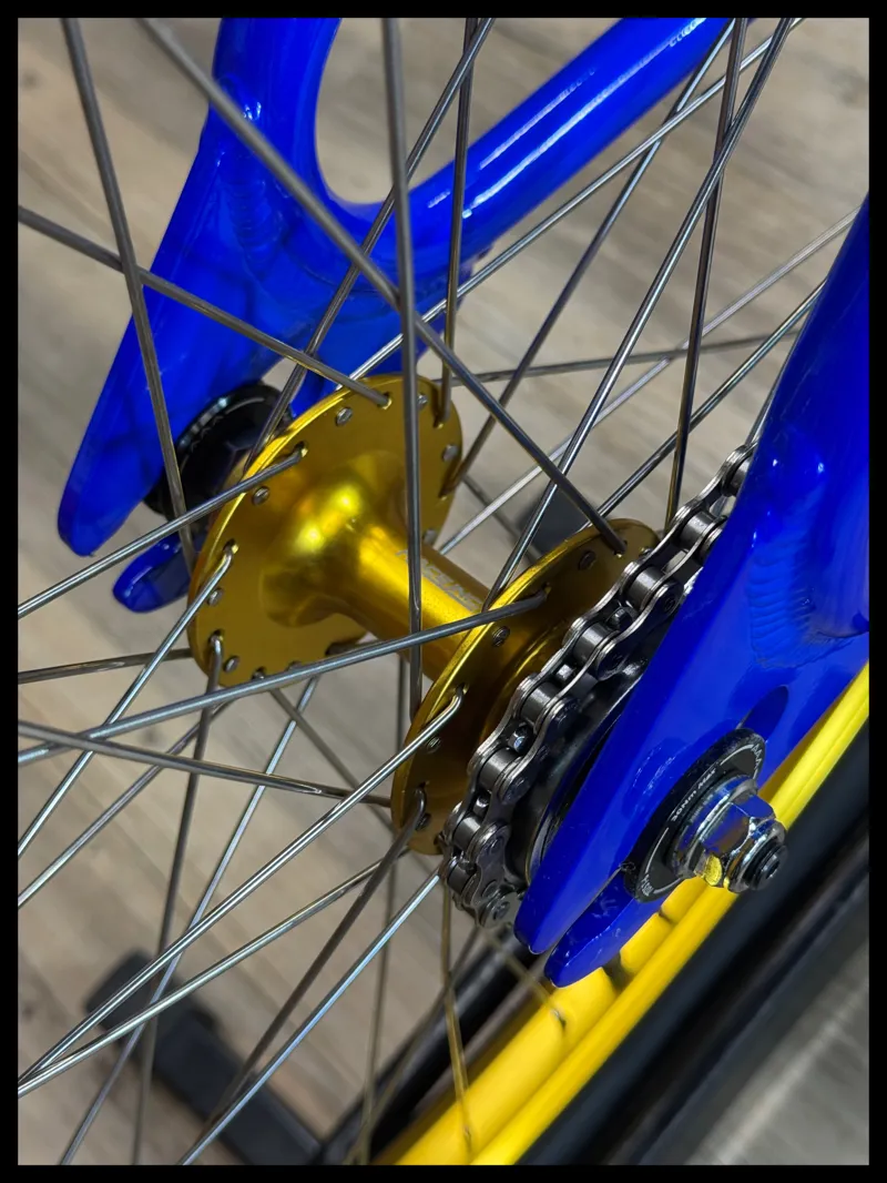 Race Inc 26 Retro BMX Blue with Gold Components-2