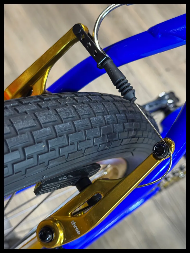 Race Inc 26 Retro BMX Blue with Gold Components-3