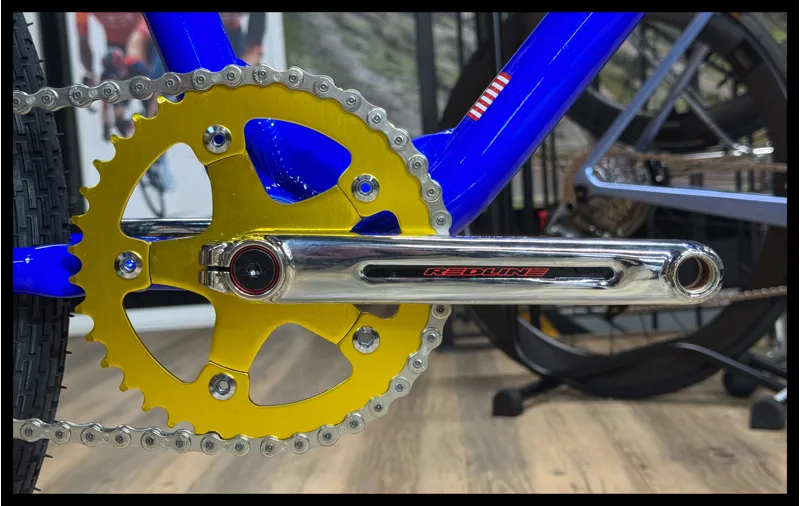 Race Inc 26 Retro BMX Blue with Gold Components-4