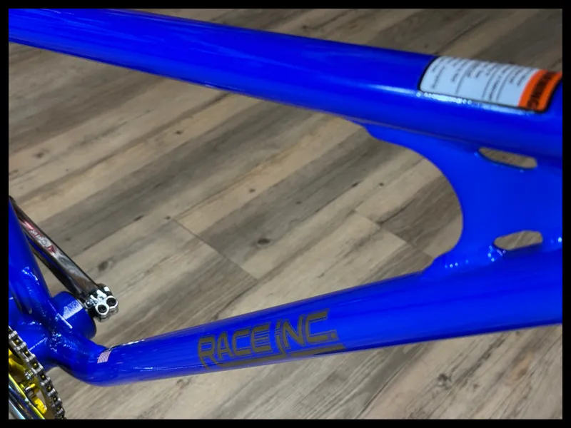 Race Inc 26 Retro BMX Blue with Gold Components-5