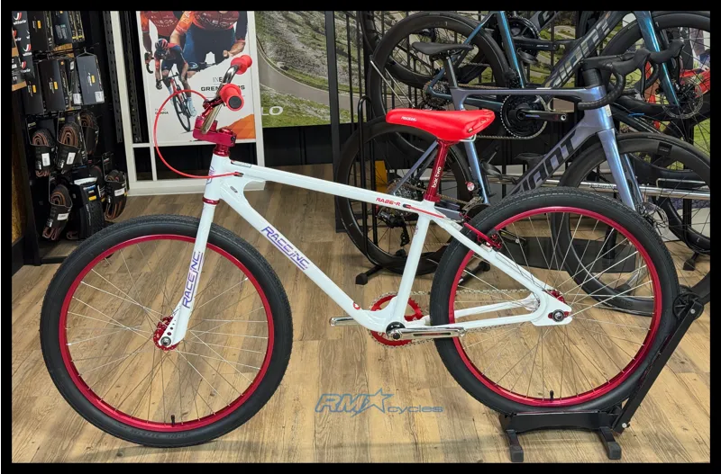 Race Inc 26 Retro BMX White with Red Components 2025-1