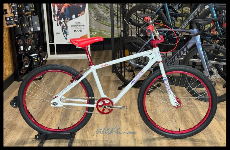 Race Inc 26 Retro BMX White with Red Components 2025