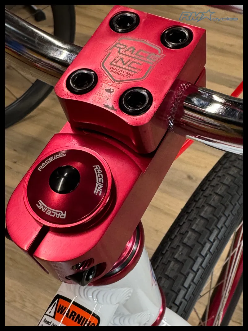 Race Inc 26 Retro BMX White with Red Components 2025-6