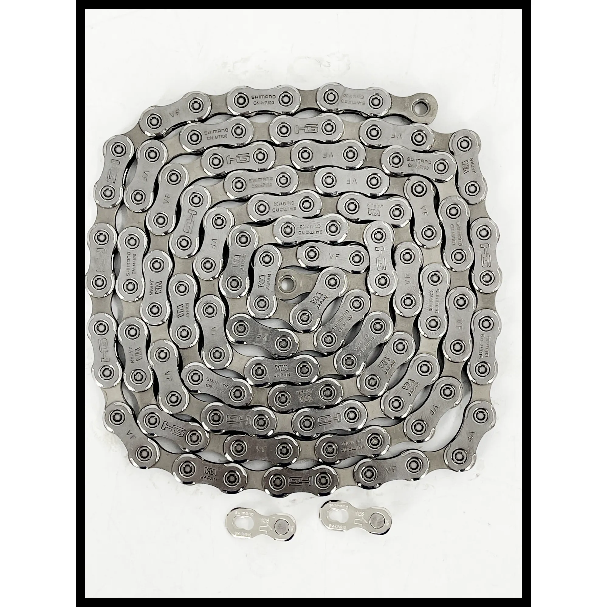 2024 Shimano CN-M7100 12 speed steel bicycle chain in Silver