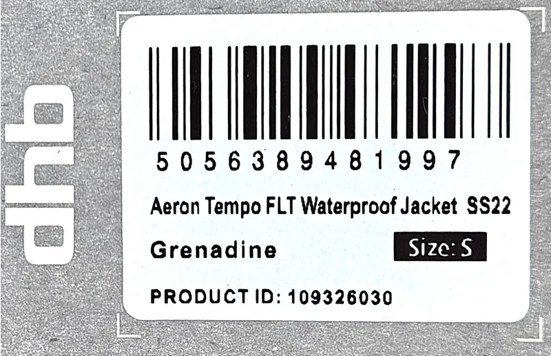 DHB Aeron Tempo FLT Waterproof Jacket SS22 Size Small Grenadine-2