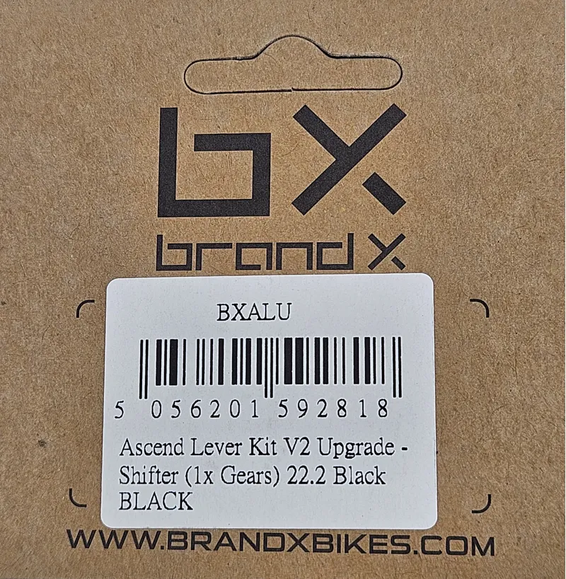Brand X Ascend Lever Kit V2 Upgrade Shifter 1x Gears 22.2 Black-2