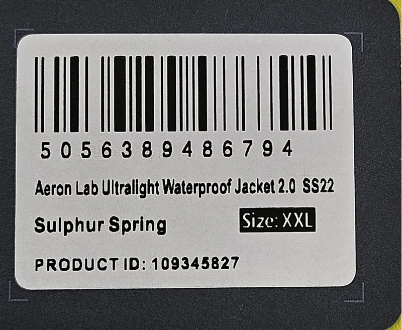 DHB Aeron Lab Ultralight Waterproof jacket 2.0 Size XXL Sulphur Spring-2