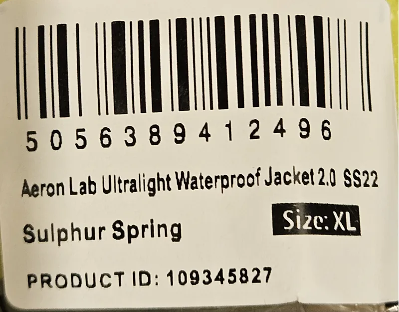 DHB Aeron Lab Ultralight Waterproof jacket 2.0 Size XL Sulphur Spring-2