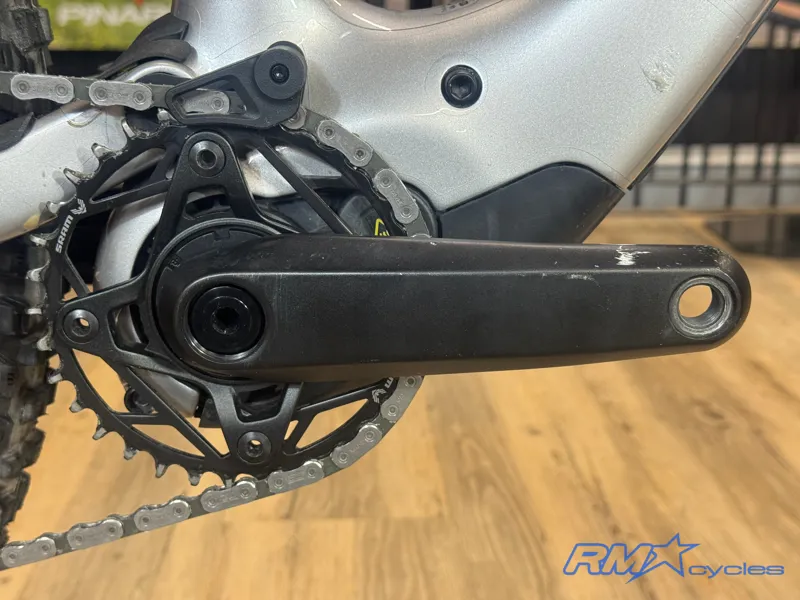 Amflow PL Carbon Electric Mountain Bike Medium Silver Approved Used-7