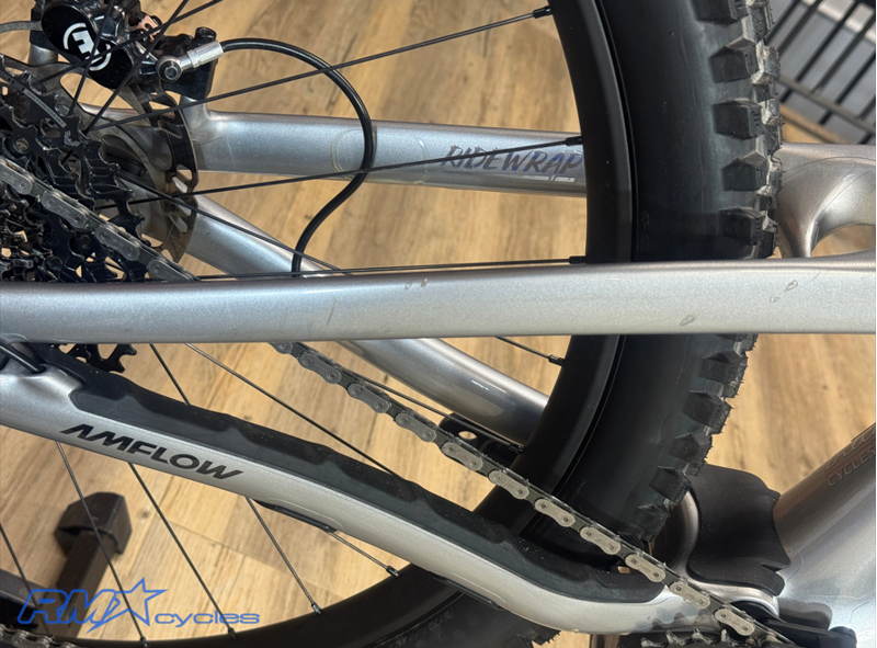 Amflow PL Carbon Electric Mountain Bike Medium Silver Approved Used-12
