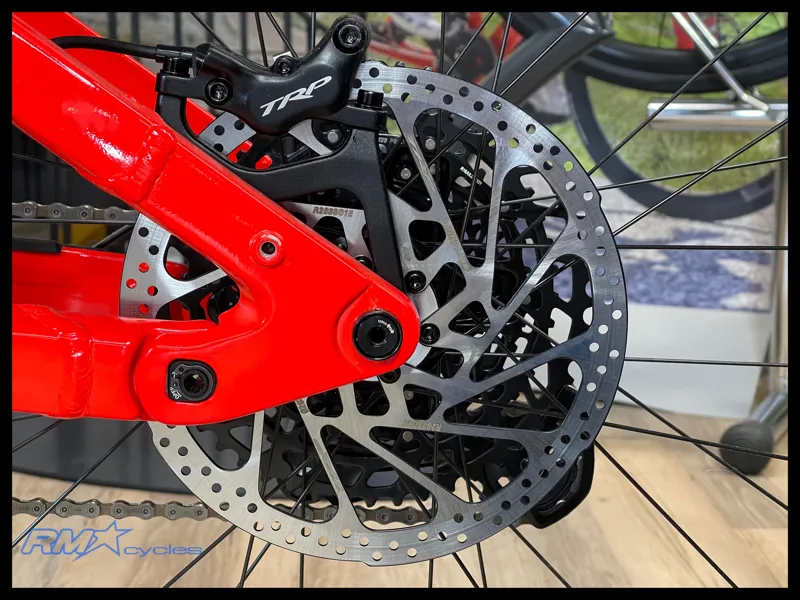 Haibike AllMtn 4 Full Sus Electric Bike Small in Silver/Red/Black Glossy 2025 Ex-Display-12