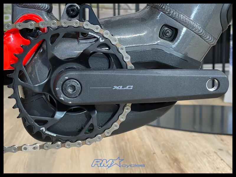 Haibike AllMtn 4 Full Sus Electric Bike Small in Silver/Red/Black Glossy 2025 Ex-Display-6