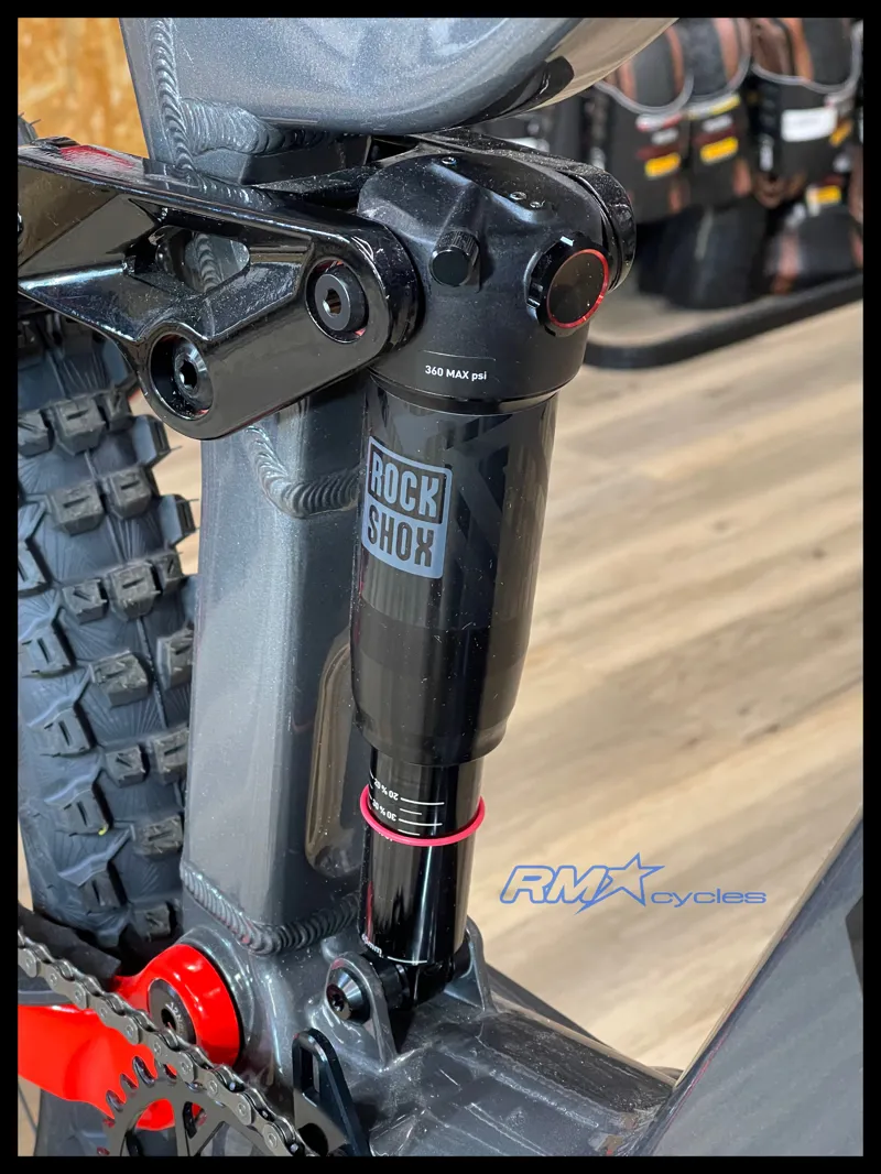 Haibike AllMtn 4 Full Sus Electric Bike Small in Silver/Red/Black Glossy 2025 Ex-Display-8