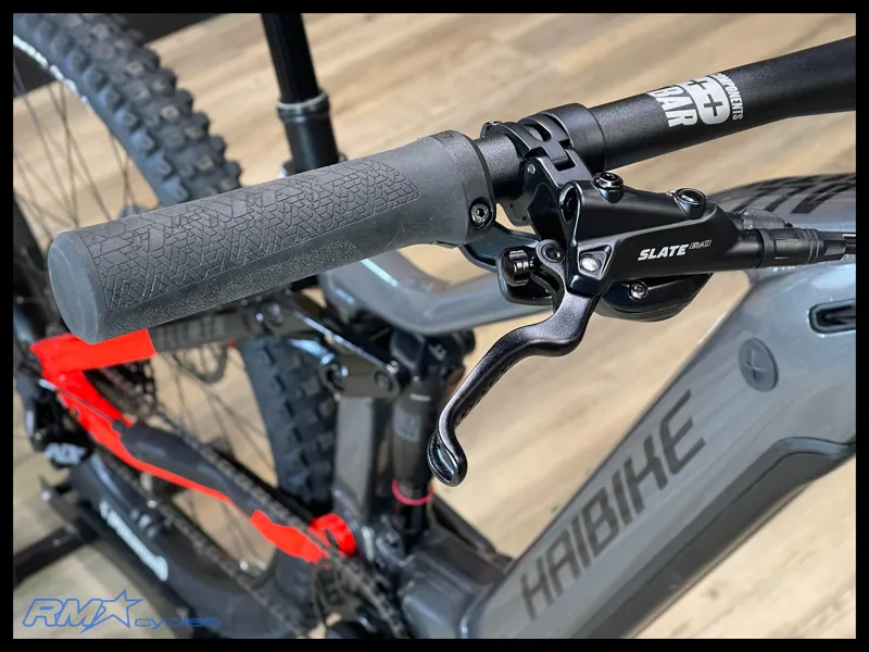 Haibike AllMtn 4 Full Sus Electric Bike Small in Silver/Red/Black Glossy 2025 Ex-Display-9