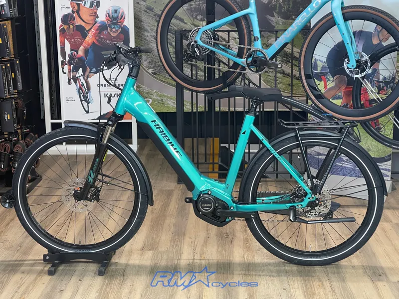 Haibike Trekking 7 Low Step Large in Aqua Green 2025-1