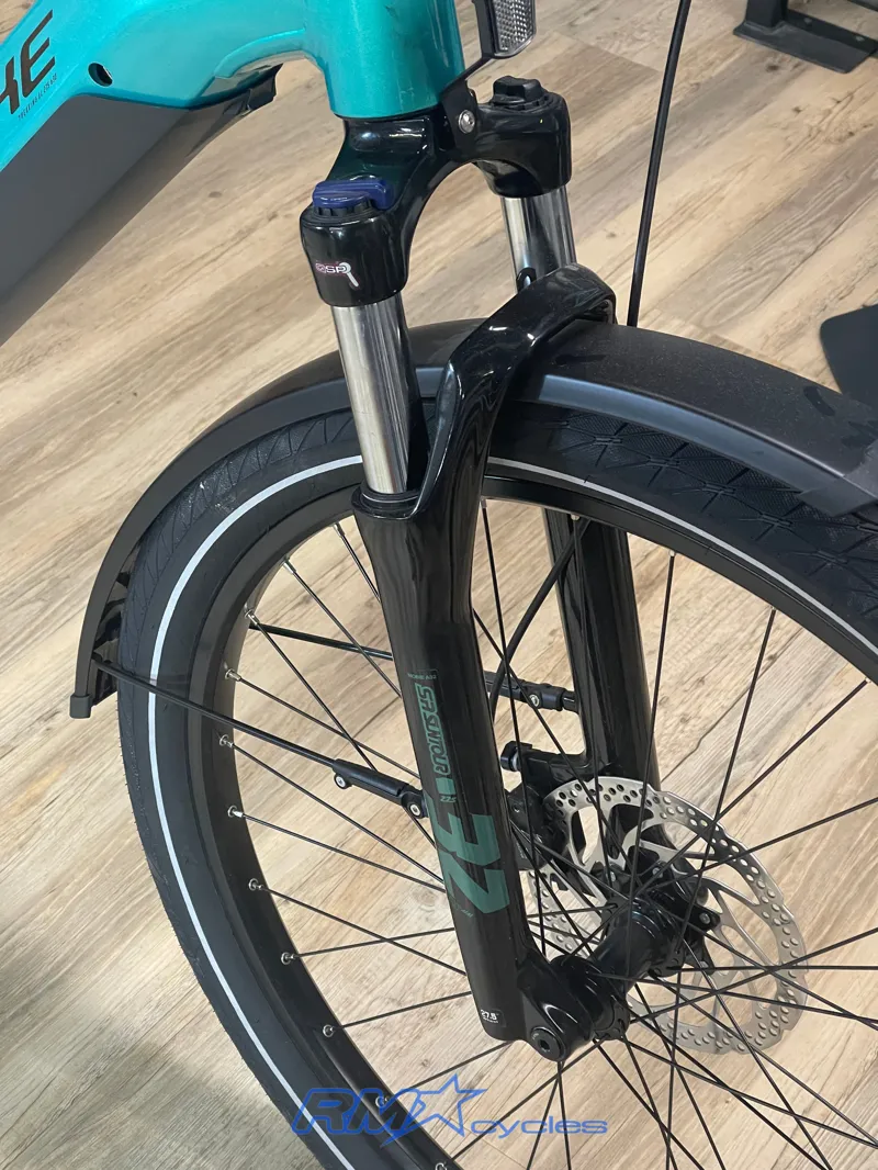 Haibike Trekking 7 Low Step Large in Aqua Green 2025-8