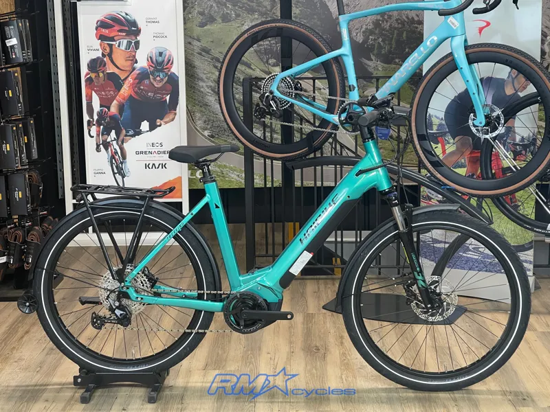 Haibike Trekking 7 Low Step Large in Aqua Green 2025