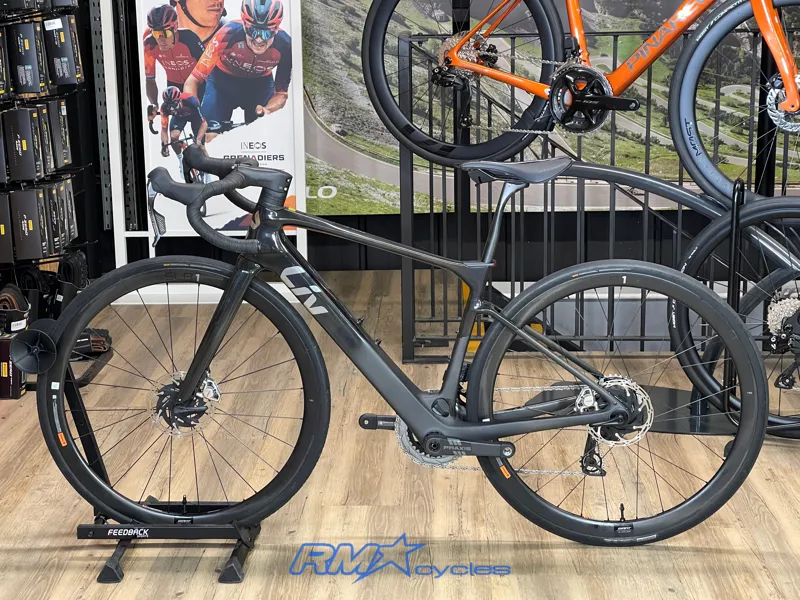 Liv Avail Advanced E+ Elite 0 25km/h Small Raw Carbon 2025 Approved Used-1
