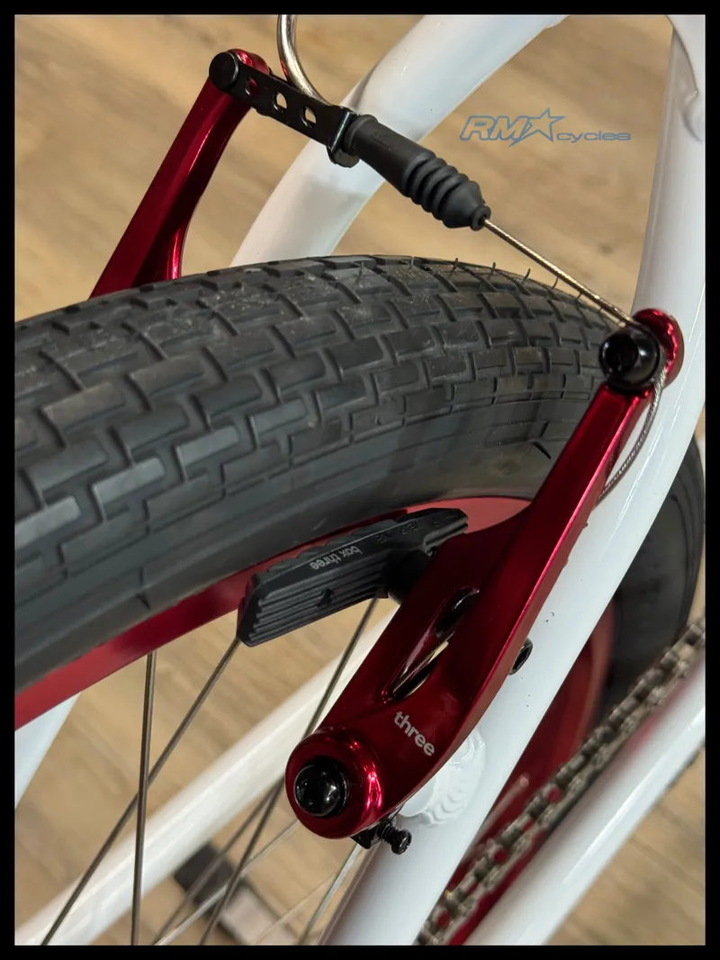 Race Inc 26 Retro BMX White with Red Components 2025-6
