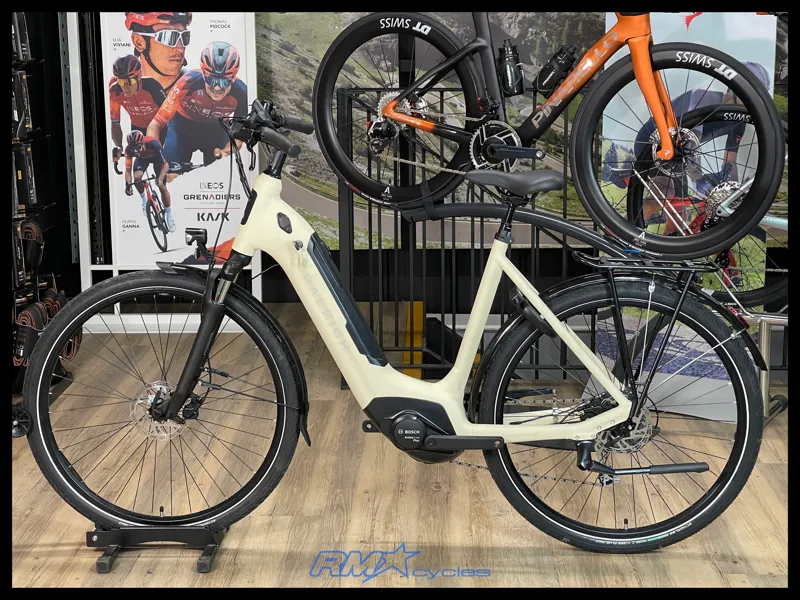 Raleigh Motus Grand Tour Step Through Electric Bike Large 2023 Cream Ex-Display-1