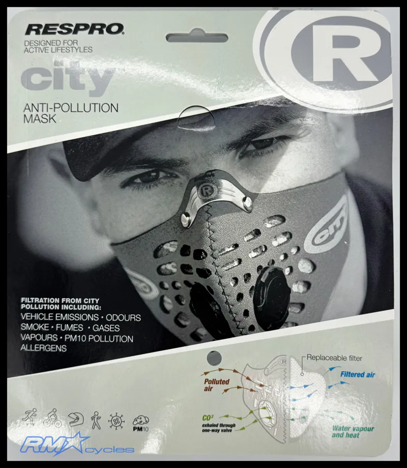 Respro City Mask Medium - Grey-1