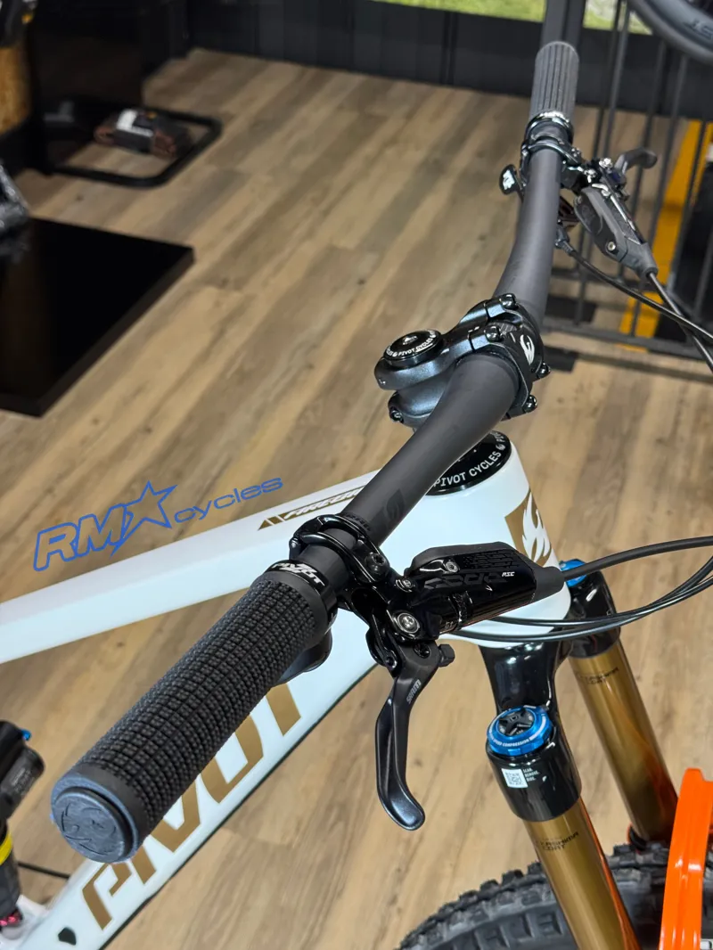 Pivot Firebird V5 Frame Medium White Gold MTB Custom Build-3